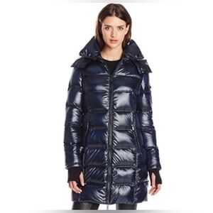 BCBGMaxazria Long Puffer Winter Coat Size Small